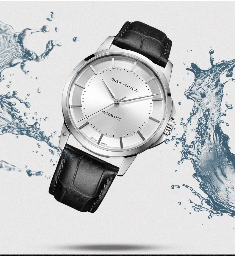 Seagull, дизайнерские часы, мужские автоматические механические часы, мужские часы с датой,, тонкие, 40 мм, автоматические часы 819.22.6066