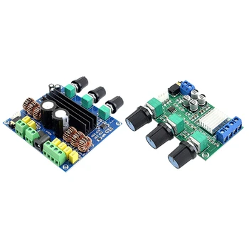 

TPA3116D2 Treble Bass Regulating Preset Pre Amplifier Board with Subwoofer Amplifiers DC12-26V Amplificador Module
