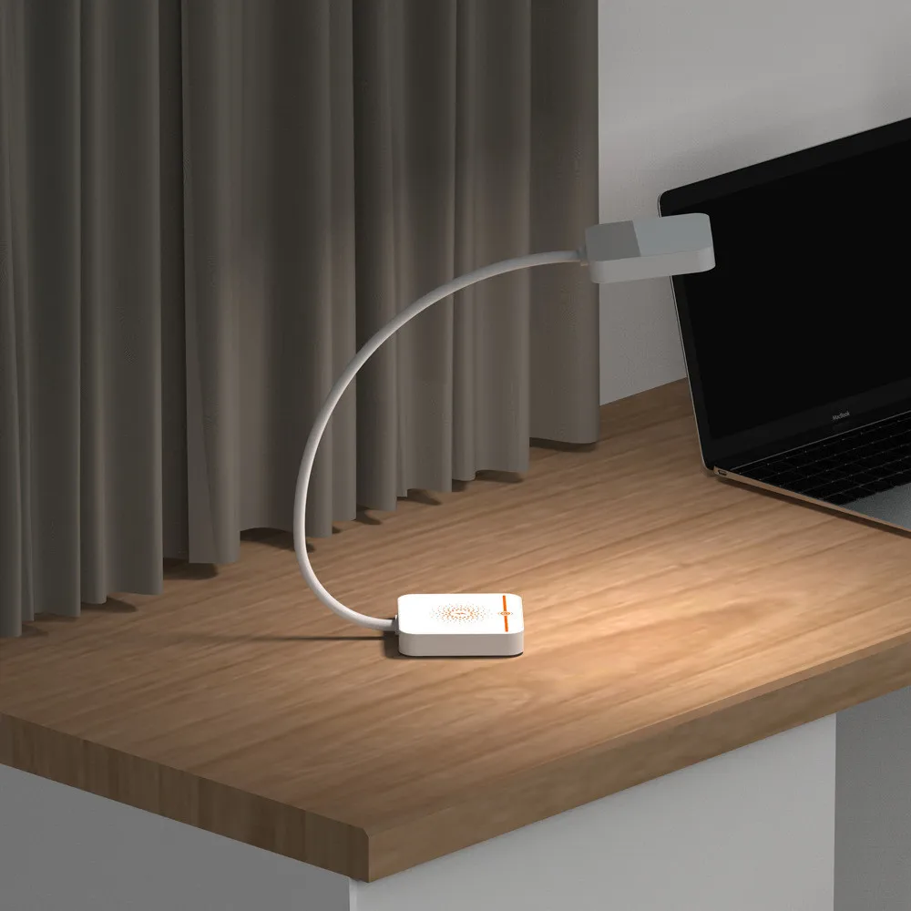 Светодиодная настольная лампа с питанием от USB, Smart Touch, Портативная Складная Настольная лампа, экологически чистые, силиконовые шланги, освещение для комнаты в общежитии 5 Вт