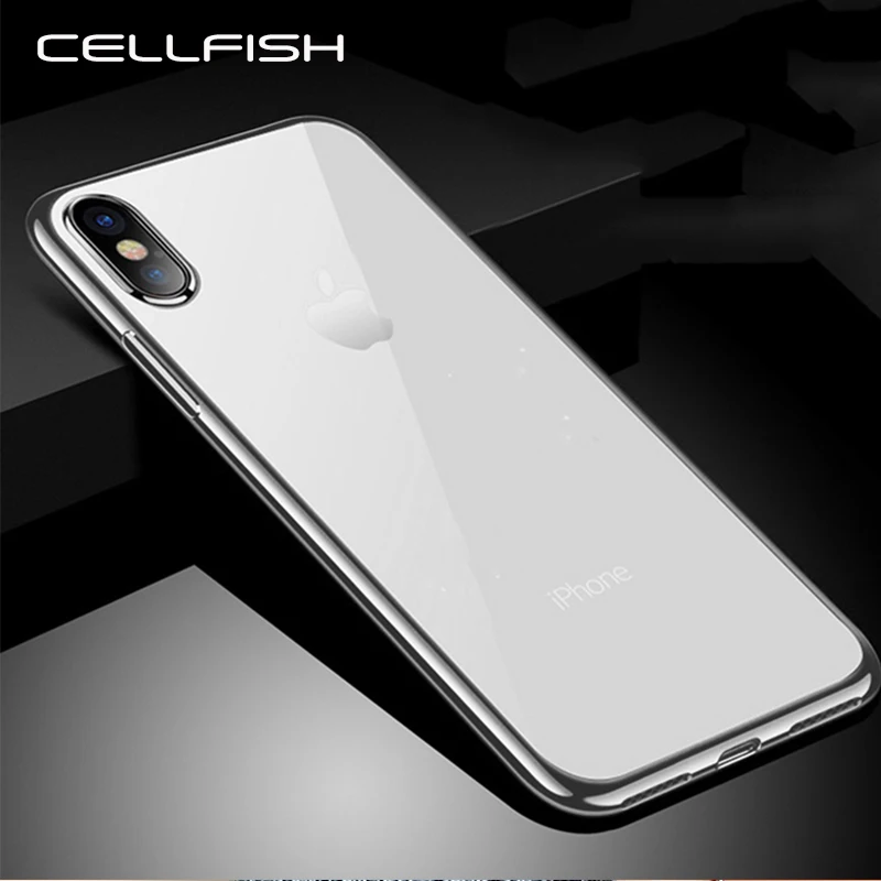 Модный мягкий чехол с покрытием для iPhone XR XS MAX SE 6 s 7 8 Plus 7Plus прозрачный защитный