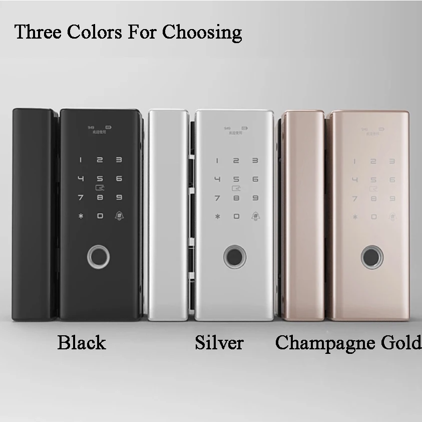 Smart Glass Door Lock Rfid Card Password Code Fingerprint Remote