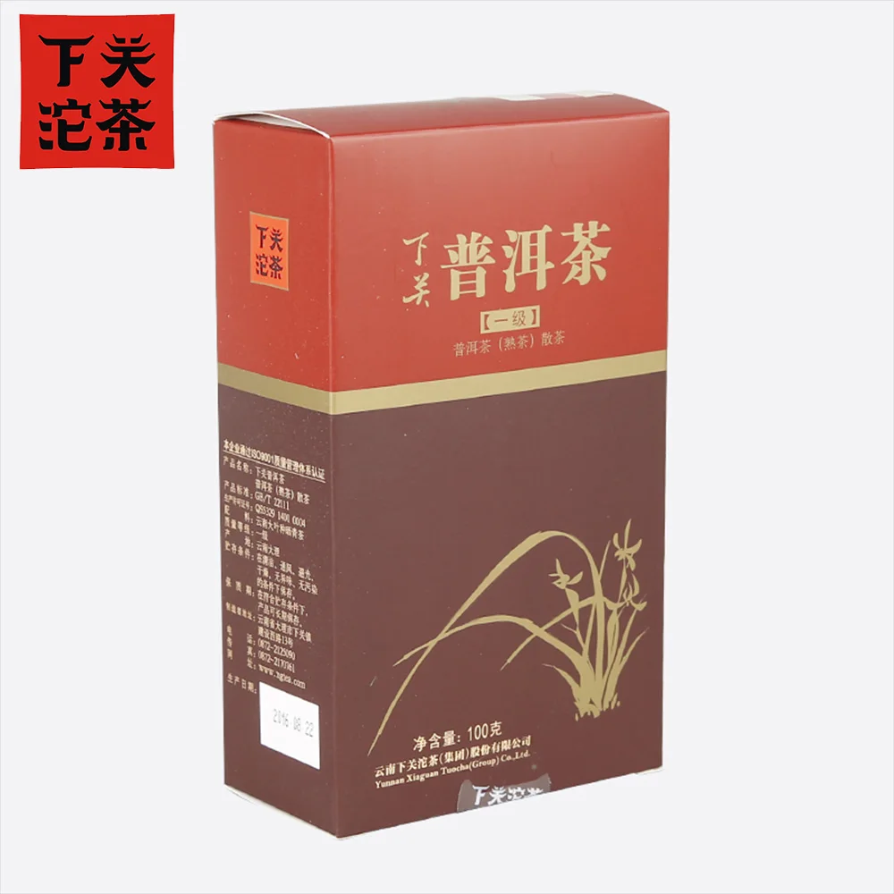 Xiaguan 2016 Yr Shu Pu-erh чай первого сорта сыпучий спелый ПУ-erh 100 г коробка | Дом и сад