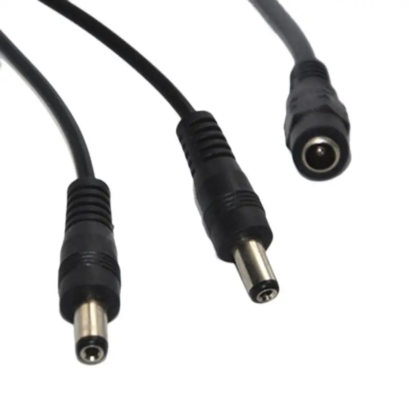 

DC Power Jack 5.5x2.1mm Power Charging Cable 1 Female To 2 Male Plug Splitter Cable Adapter For Security CCTV Camera LED Strip