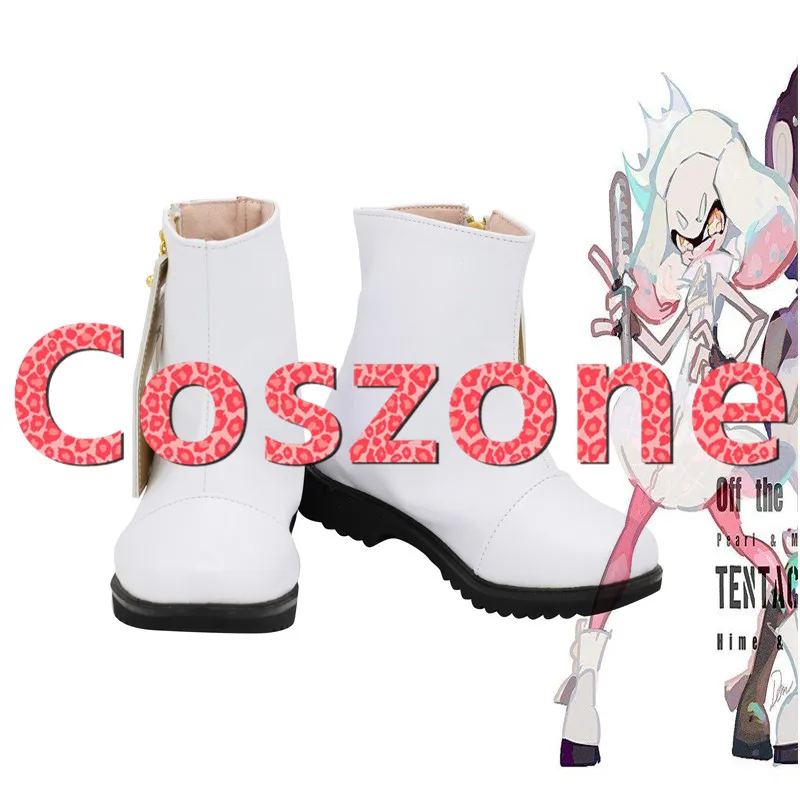 

Splatoon White Cosplay Shoes Boots Halloween Cosplay Costume Accessories
