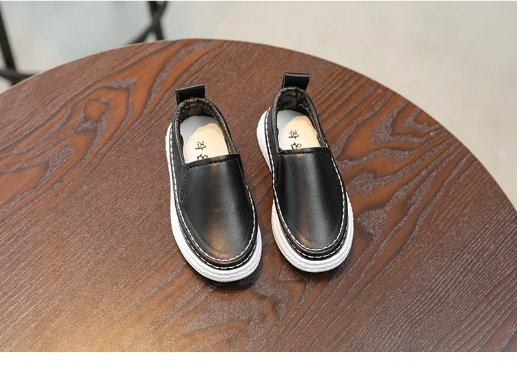 Spring New Children's Peas Shoes Children's Boys and Girls Leather Shoes Lazy Single Shoes