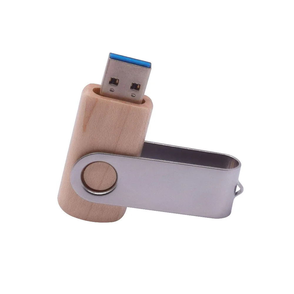 silver Кленовый деревянный+ металлический флеш-накопитель USB 3,0 флэш-диск, флешка, реальная емкость 8 ГБ 16 ГБ 32 ГБ 64 Гб 128 ГБ, высокоскоростная карта памяти, Флеш накопитель - Цвет: silver