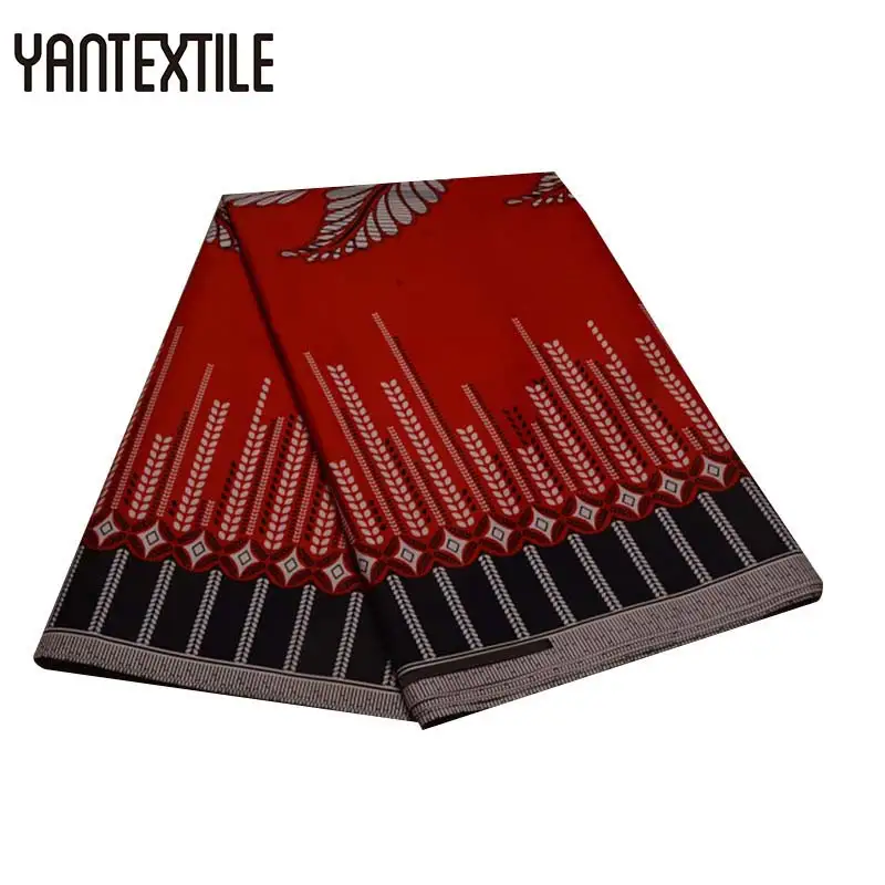 19080022 YANTEXTILE африканская восковая ткань полиэстер воск Анкара ткань Африканский настоящий воск принт африканская ткань Tissu Africain для леди - Цвет: 19080022