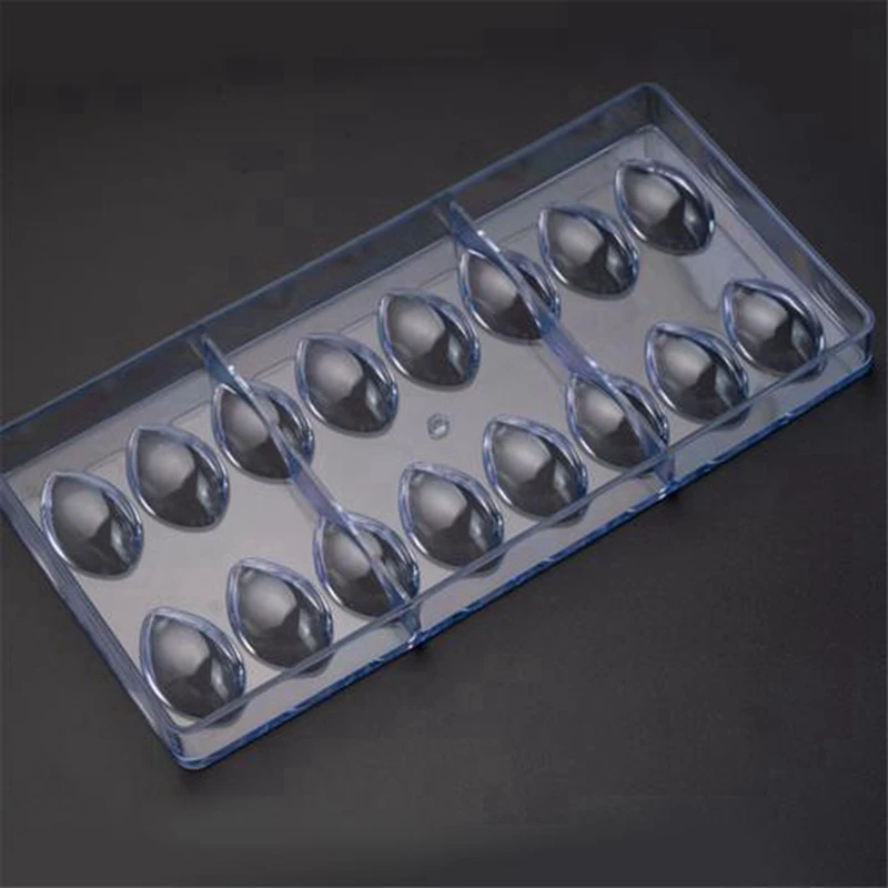Chocolate Mold Lotus Shape Drop Water Bakeware PC Transparent Candy Making Pastry Tool Mold4