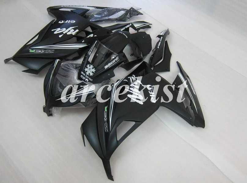 ABS впрыска холодный мотоцикл обтекатели комплект подходит для Kawasaki Ninja300 ZX300R EX300 2013 черный матовый - Цвет: Black Matte
