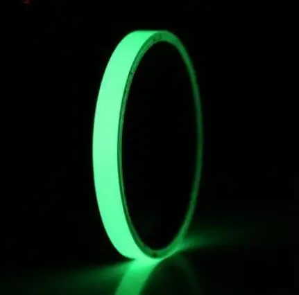 Green Светящаяся лента, флуоресцентная цветная самоклеящаяся светоотражающая светящаяся лента в темноте Предупреждение о безопасности, сценическая декоративная лента для дома - Цвет: Green