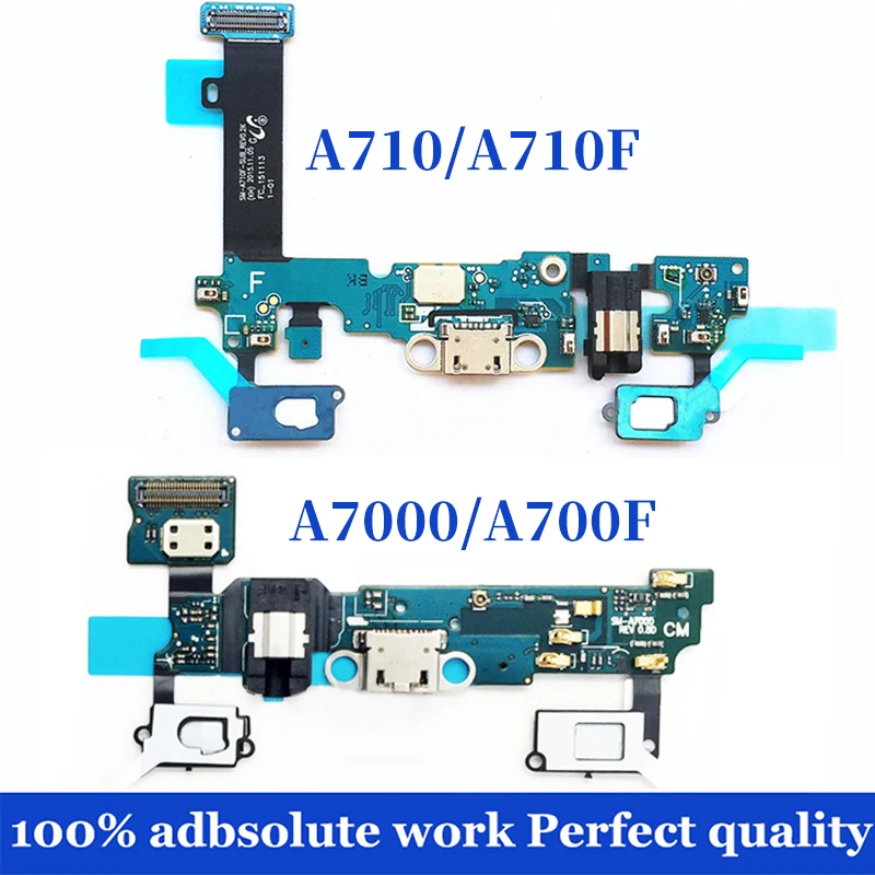 Оригинальный шлейф для зарядного порта USB Samsung Galaxy A700F A7000 A710F A7100 A710S A710M док разъем