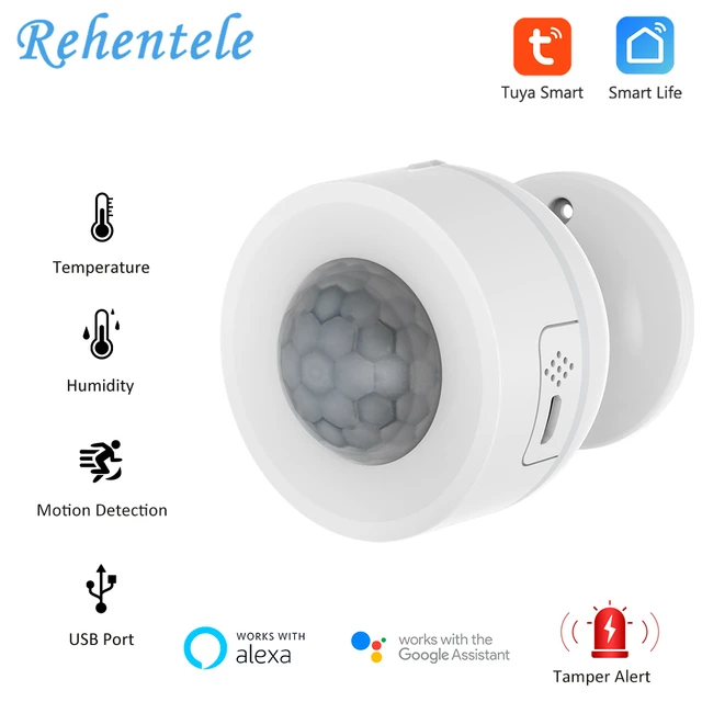 Tuya Mini Sensor de movimiento PIR inteligente inalámbrico, Detector de alarma  para GSM PSTN, sistema de alarma antirrobo para el hogar, seguridad -  AliExpress