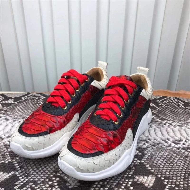 Red snakeskin sneakers Clearance