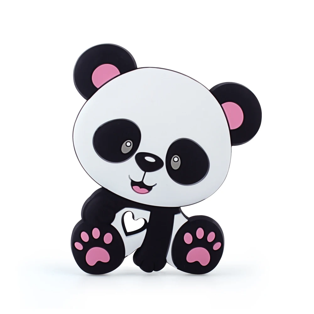 Keep& grow Panda Силиконовые Прорезыватели для зубов, пищевое животное, подарок для прорезывания зубов, жевательные игрушки для малышей, аксессуары для грызунов
