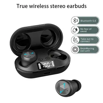 

HD StereoTWS Gaming Headset Bluetooth Earphones Touch Control Wireless Headphones With Dual Mic Noise Isolation With LED Display