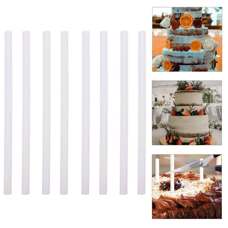 מקלות תומכים לעוגה Plastic Dowel Rods Cake Plastic Cake Support Rods 24pcs Plastic