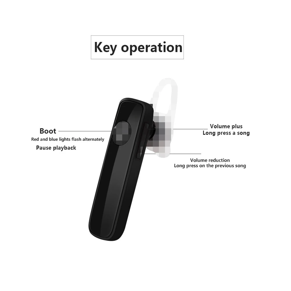 Bluetooth 4 1 Гарнитура беспроводные деловые наушники с микрофоном регулировка