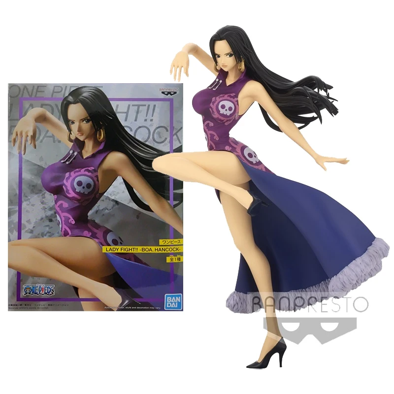 Bandai One Piece Anime Figure Lady Fight Boa Hancock Genuine Model Collection Decoration Anime Action Figure Toys For Children Action Figures Aliexpress