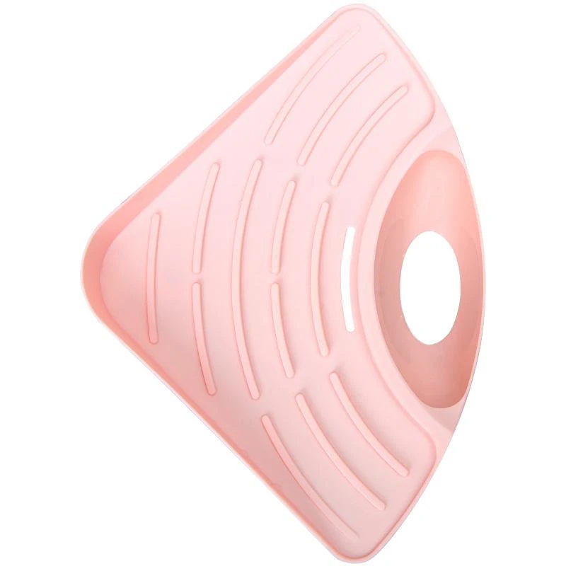 Кухонная сушилка для хранения, кухонная стойка решетка для слива раковины, толстая пластиковая стойка для хранения, корзина для слива, отделочная стойка - Цвет: Pink