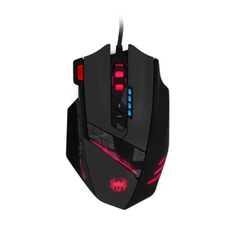 

ZELOTES C-12 Wired USB Optical Gaming Mouse 12 Programmable Buttons Computer Game Mice 4 Adjustable DPI 7 LED Lights
