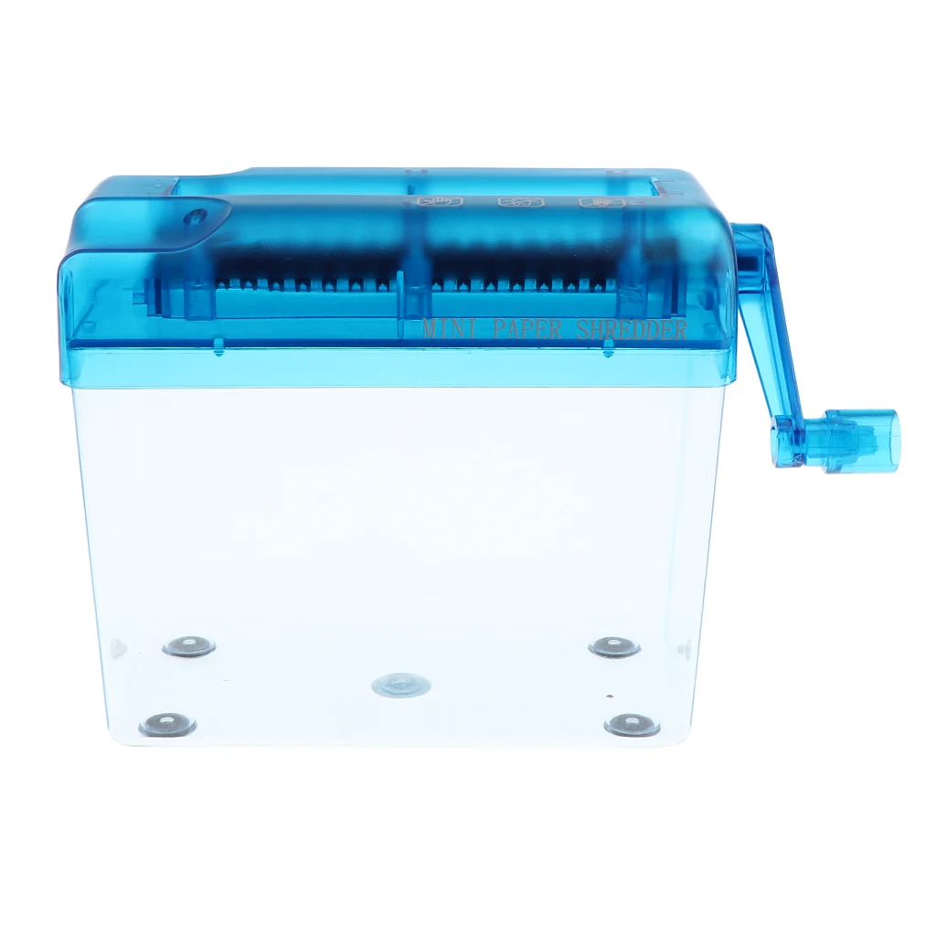 Portable Hand Shredder Office Mini Manual Paper Cut for A6, Folded A4 Portrait, Capacity Straight Cut