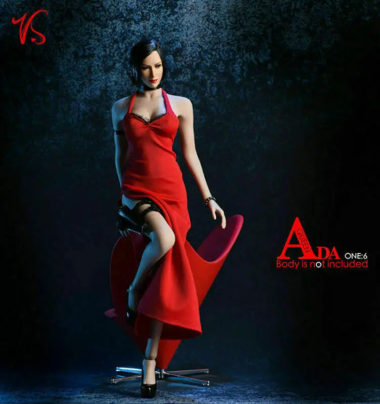 VStoys 18XG14A 1/6 шкала красного цвета Ada Wong платье раздельная юбка одежда аксессуары F 12 "женская фигура