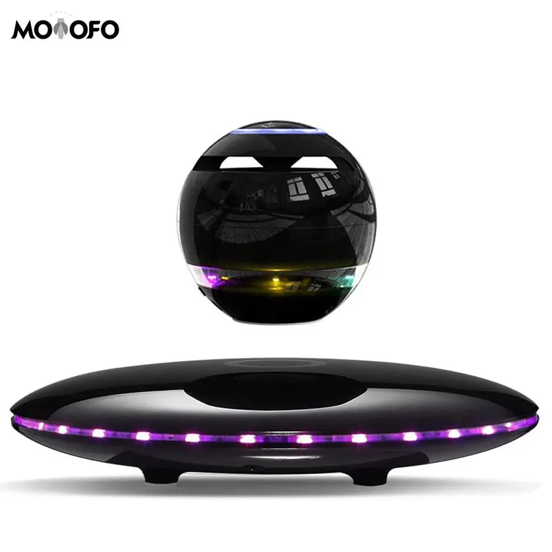 Magnetic Levitating Speaker Bluetooth 4.0 LED Flash Wireless Floating Speakers with Microphone and Touch Buttons | Электроника