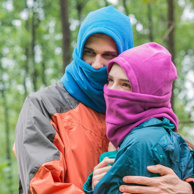

Men Women Balaclava Fleece Hood Thick Ski Face Mask Hat For Cold Weather Winter Warmer Windproof Cycling Neck Hat Head Scarf