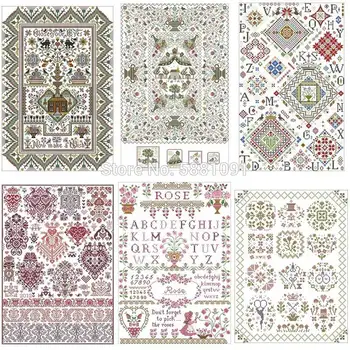 

Quaker Jigsaw patterns Counted Cross Stitch 11CT 14CT 18CT DIY Chinese Cross Stitch Kits Embroidery Needlework Sets home decor