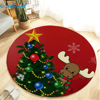 

Ouneed Bathroom carpet colorful Christmas prints Floor Rug Bathroom Carpet Kitchen Anti-Slip Floor Mat tapis salle de bain 2020