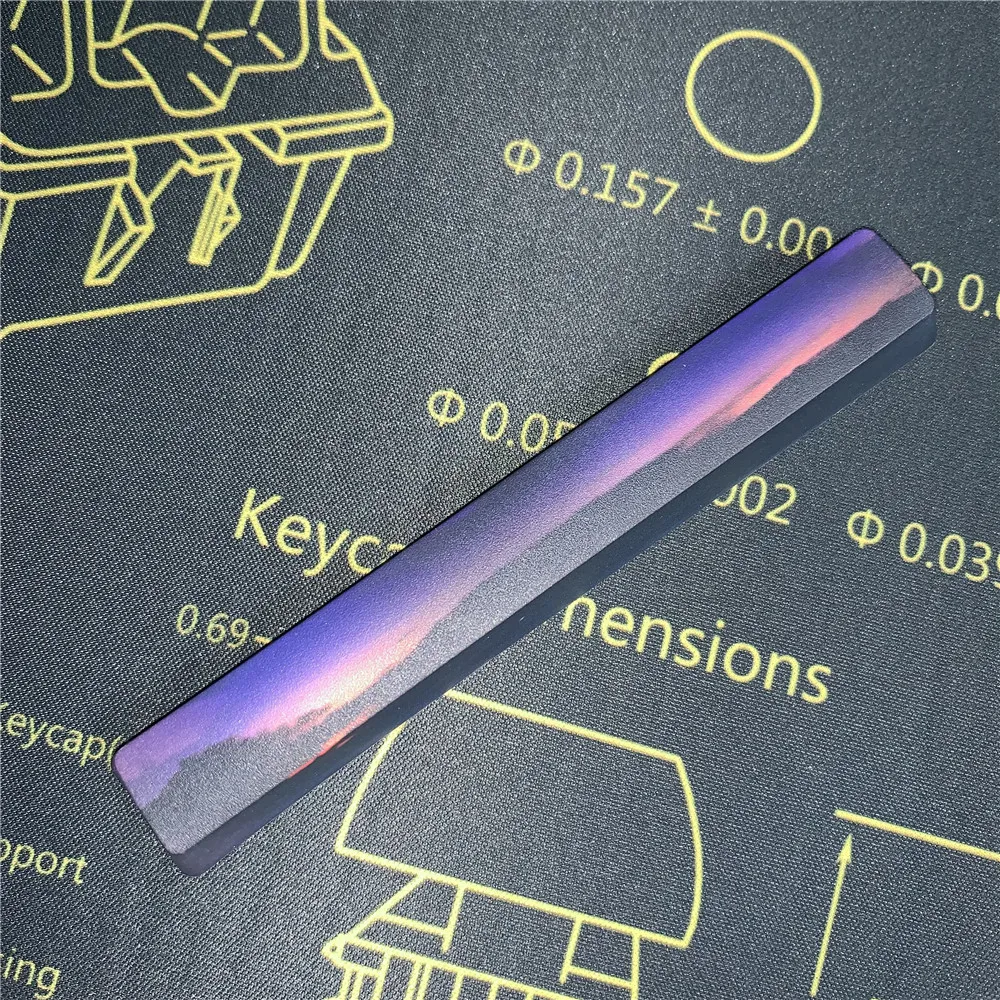 Сублимация Ремесло OEM профиль 6.25U PBT космические колпачки для Cherry MX переключатели механическая клавиатура Красочные крышки ключа пространство