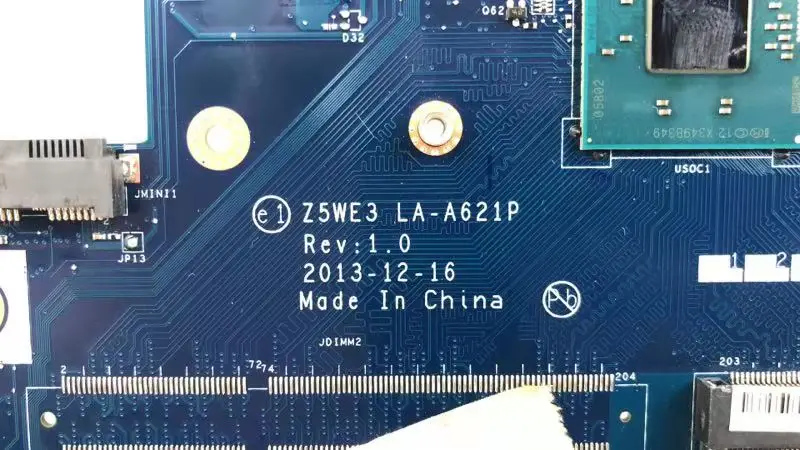 Для acer aspire E1-510 E1-510-2500 материнская плата для ноутбуков pc основная плата Z5WE3 LA-A621P SR1SG N2820 процессор DDR3 тест