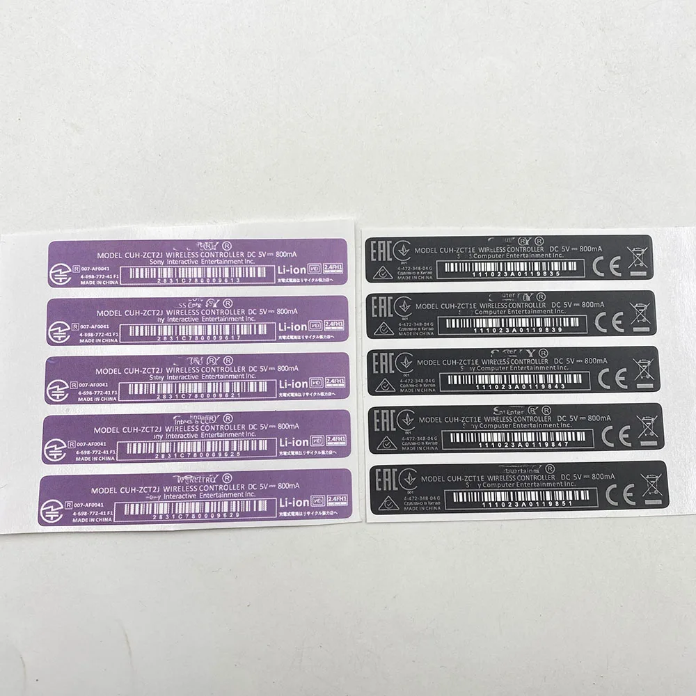 10pcs OEM For PS4 Controller Label Housing Shell Slim Black Back Sticker Lable Seals-Made in China | Электроника