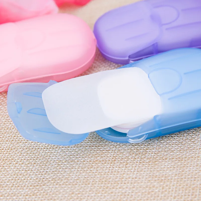 20 Pcs Random Color Travel Soap Paper Washing Hand Bath Clean Disposable Boxe Soap Portable Mini Paper Soap 20 Pcs Random Color Travel Soap Paper Washing Hand Bath Clean Disposable Boxe Soap Portable Mini Paper Soap