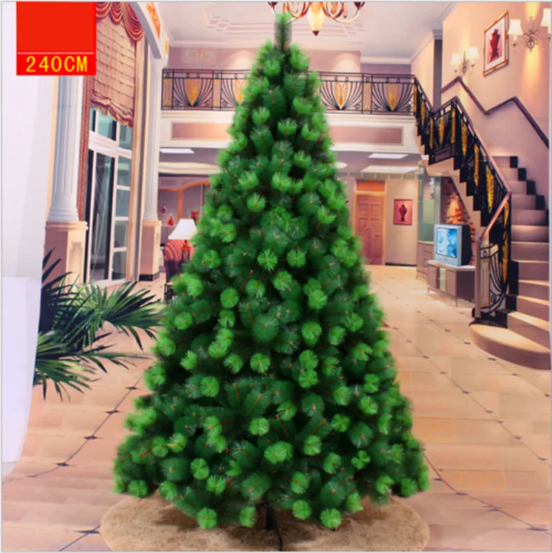 

Christmas Tree Green PVC Leaf Based Decorate Ornament 90 cm-300 cm Artificial Custom Christmas Trees 2021 Fashion