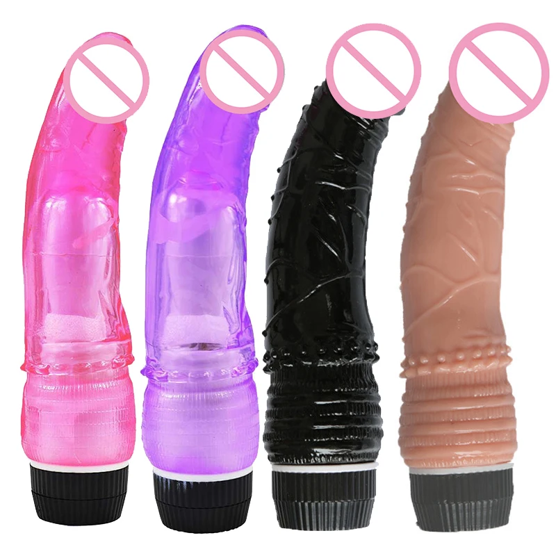 Realistic Crystal Dildo Vibrators Multi Speed Big Silicone Penis Women Intimate Masturbation Vibrator Erotic Sex Toys For Adult
