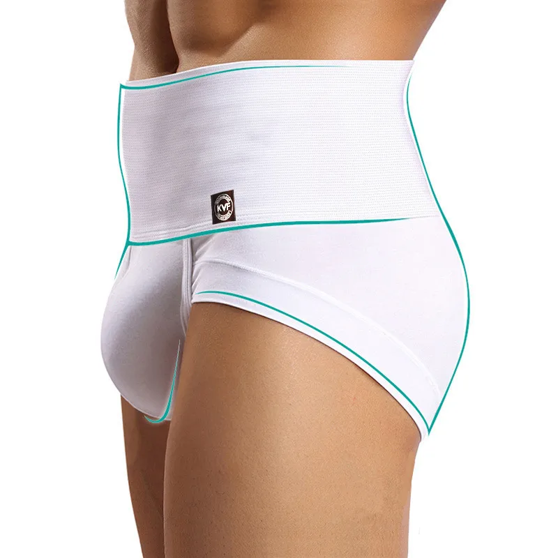 High Waist Corset Men's Panties for Belly Slimming Losing Weight Body Shaper Fitness Compression Underwear Modeling Briefs