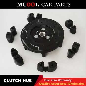 

For AC Compressor clutch hub and rubber for 5SE09C 5SL12C 5SEU12C 6SEU14C 6SEU17C 7SEU17C FOR Volkswagen AUDI BMW SKODA SEAT