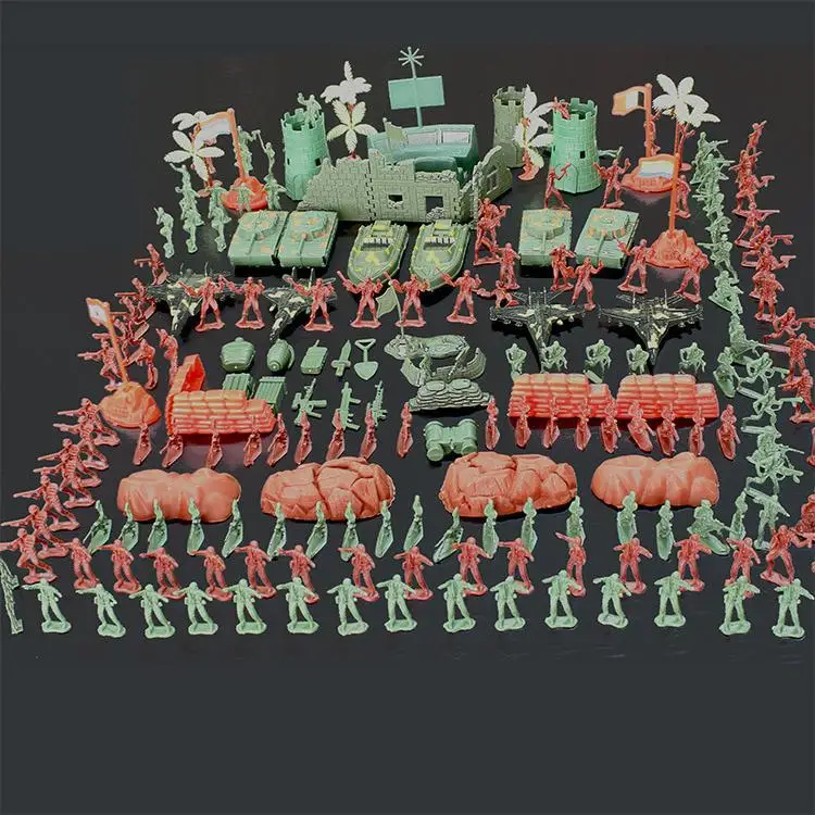 

4cm xiao bing ren Set 290 Pieces CHILDREN'S Toy Military Series Model Batch