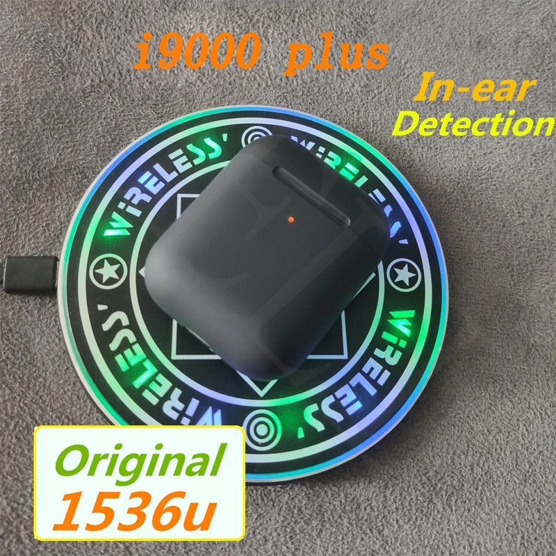 Оригинальный i9000 плюс TWS 1:1 размер в ухо смарт датчик 1536U чип Bluetooth наушники