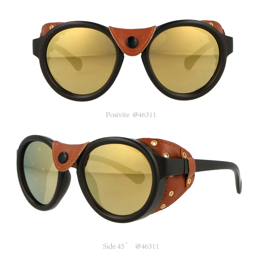 46311 Steam Punk Oval Windproof Goggle Sunglasses Men Women Fashion Shades UV400 Vintage Glasses ladies sunglasses