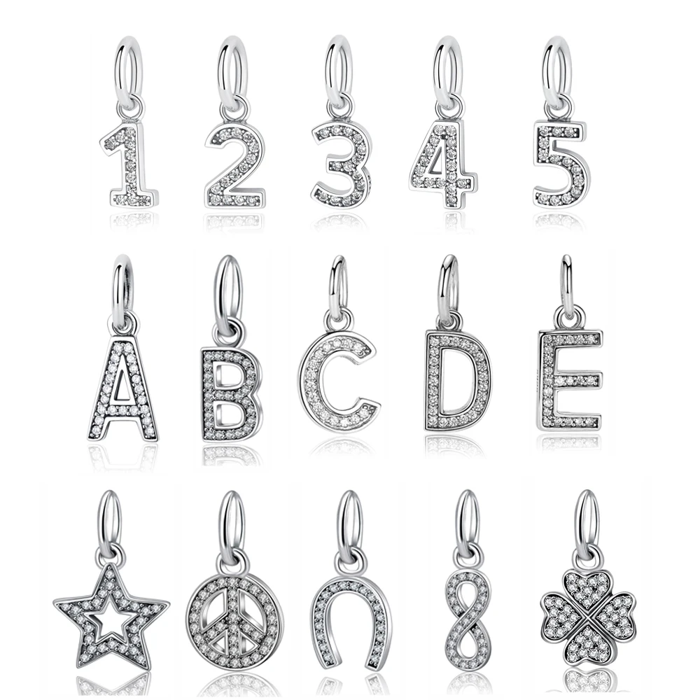 Lettre S En Argent Sterling 925 – Charm Pendentif Pour Bracelet Et Collier, Fait Main