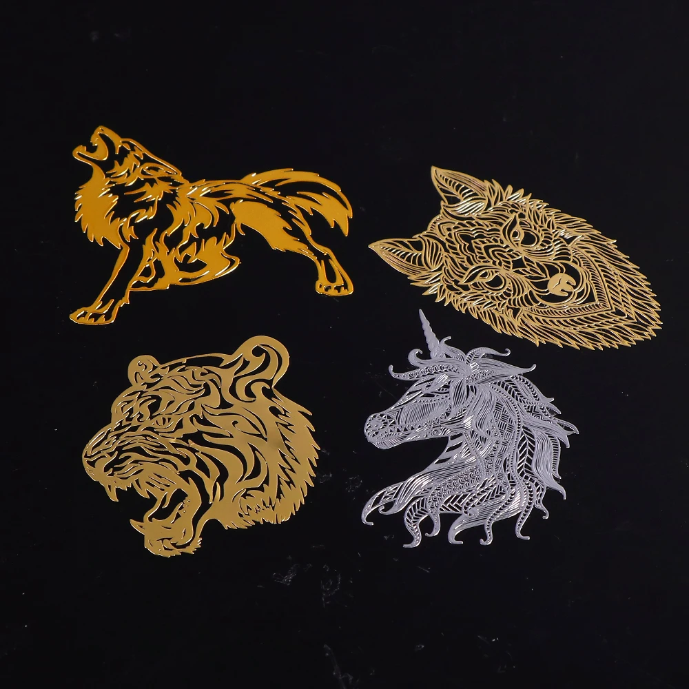 Animal Stickers Self Adhesive Stickers Adhesive Stickers Decorative Stickers 5 Sheets Gold Glitter Animals Sticker 3D Self Adhesive Metal Sticker UV Epoxy Resin Filler DIY Silicone Mold Craft Jewelry Makin