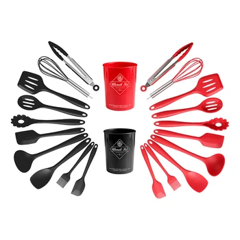 

11pcs Silicone Cooking Utensils Set Kitchen Tools Kitchenware Non-stick Spatula Spoon Oil Brush Heat-Resistant Dinnerware Set
