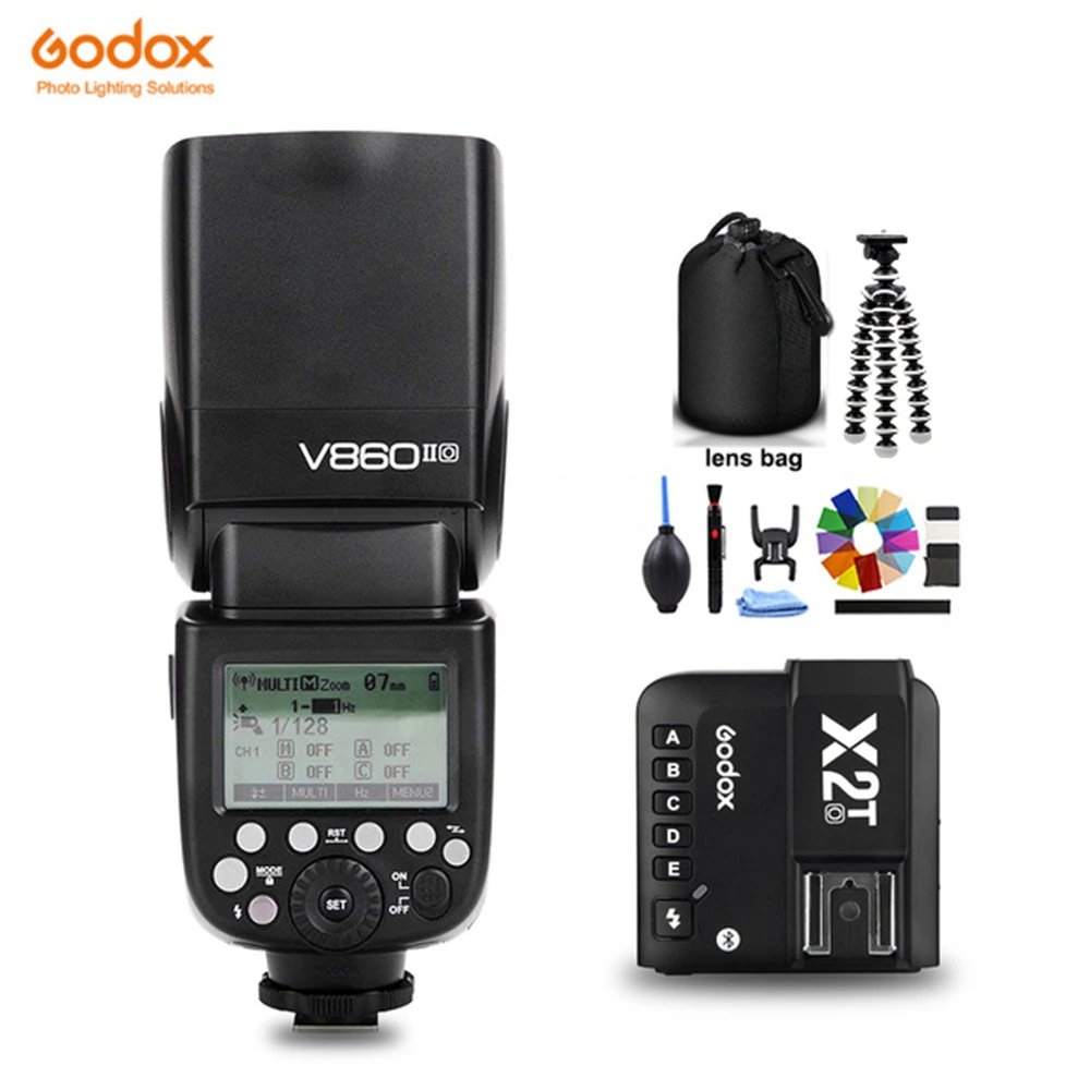 Godox V860II O TTL HSS литий ионный аккумулятор Speedlite вспышка с X2T триггером передатчик