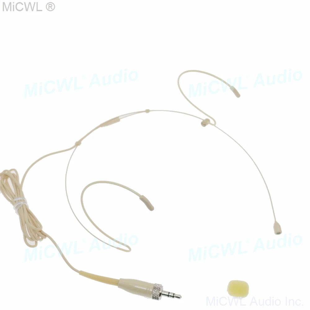 Mini Orecchio Gancio Auricolare Microfono Per Sennheiser Ew100 G2 G3 G4 G5 Wireless Mike Sistema Di Omnidirezionale Beige