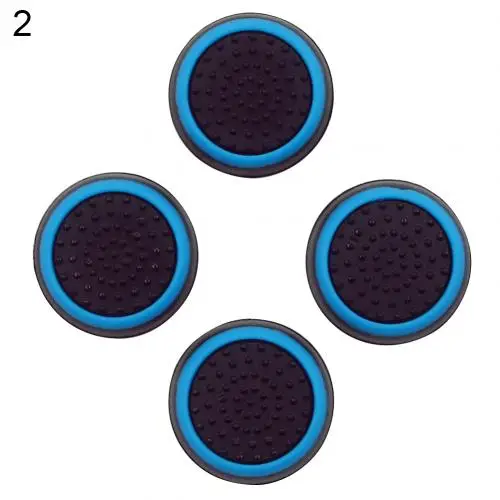 4Pcs Controller Thumb Silicone Stick Grip Cap Cover for PS3 PS4 PS5 XBOX one/360/series x Switch Pro Controllers Game Accessory Blue