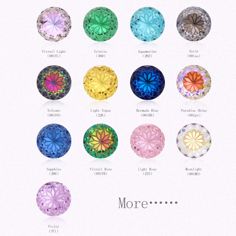 Round Rivoli Glue On Rhinestones 10mm Pointback Stones DIY Crafts Shiny Glass Strass High Quality K9 Crystals