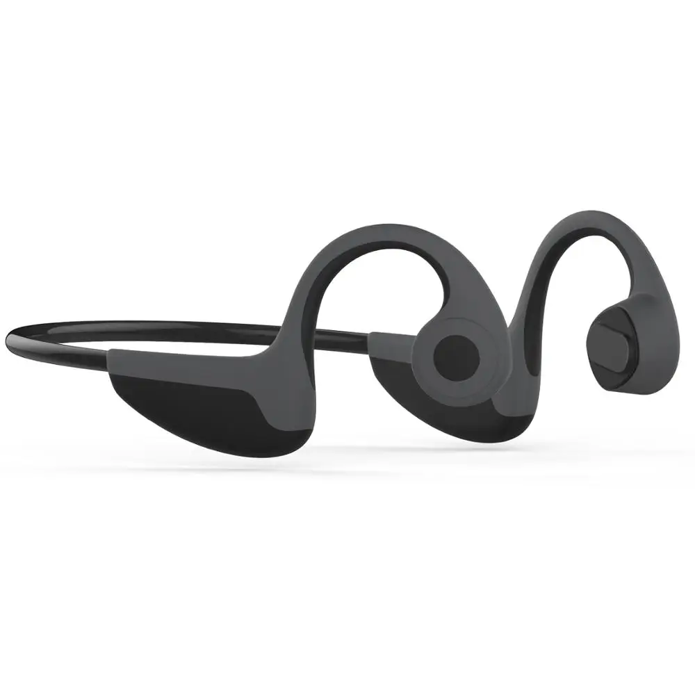 Gray TWSearphone Z8 Bluetooth 5,0 наушники костной проводимости Беспроводные спортивные гарнитуры с микрофоном для всех смартфонов - Цвет: Gray