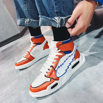 

M- Brand designer personality fashion hip-hop new spring and autumn trend lace up casual breathable lightweight men's shoes